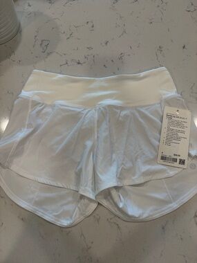 lululemon athletica White Layered Run Shorts